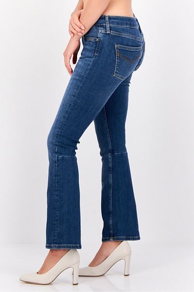 Esprit Women Bootcut Fit Washed Stretchable Jeans, Blue