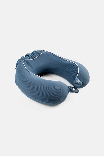 Algspar Memory Foam Travel Pillow, Blue