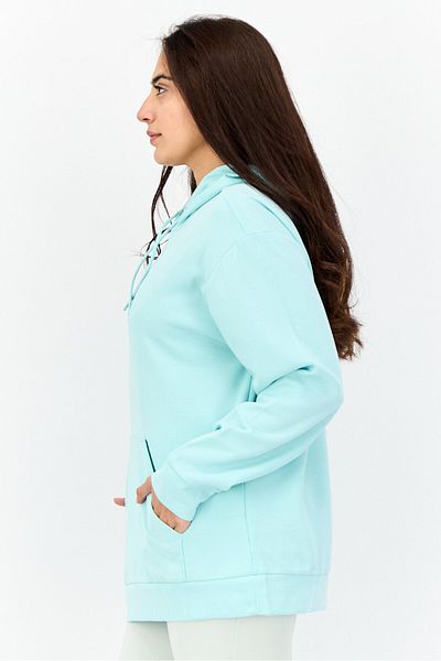 adidas Women Sportswear Fit Long Sleeves Outdoor Sweatshirt, Sky Blue