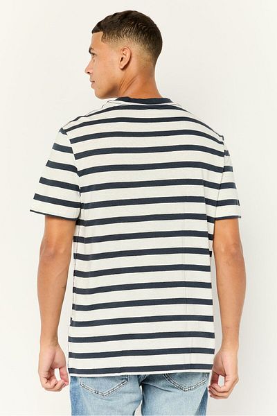 Esprit Men Crew Neck Short Sleeve Yarn Dye T-shirt, Multicolor