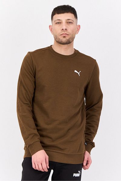 Puma Men Slim Fit Long Sleeves Outdoor Sweatshirts, Brown