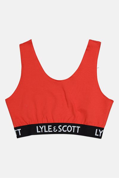 Lyle & Scott Women Non Padded Bralette, Red