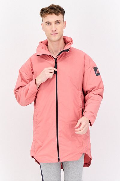 adidas Men Sportswear Fit Outdoor Parka Jacket, American Pink/black