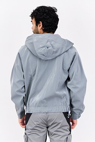 adidas Men Sportswear Fit Long Sleeve Outdoor Jacket, Grey