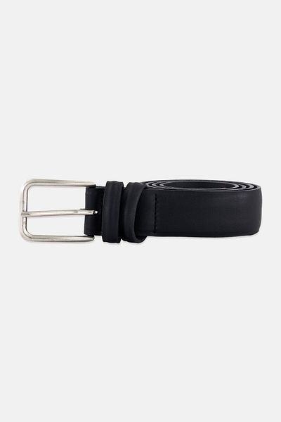 Dockers Men Plain Leather Belt, Black