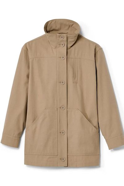 Tchibo Women Plain Parka Jackets, Tan