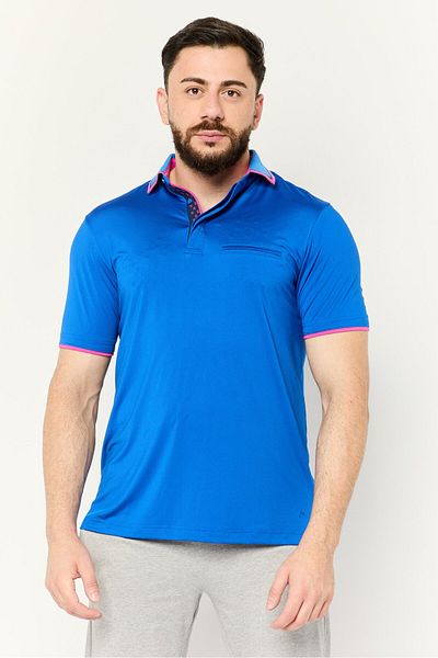 Head Men Sportswear Fit Short Sleeves Golf Polo Shirt, Blue