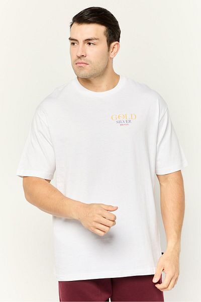 Puma Men Relaxed Fit Short Sleeves Outdoors T-shirts, White