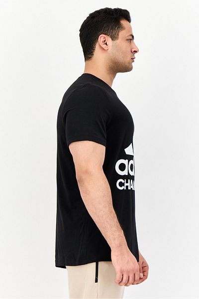 adidas Men Sportswear Fit Short Sleeves Outdoor T-shirt, Black