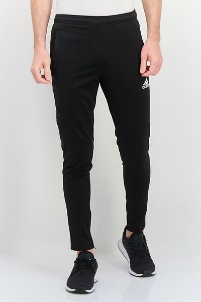 adidas Men Regular Fit Brand Logo Training Track Pants, Black