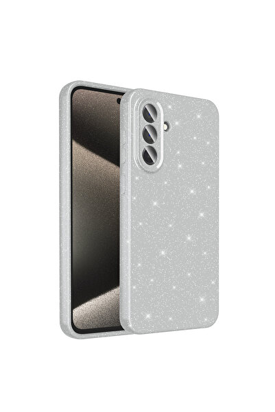 Nezih Case Samsung Galaxy A36 Uyumlu Kamera Korumalı Simli Işıltılı Renkli Pa...