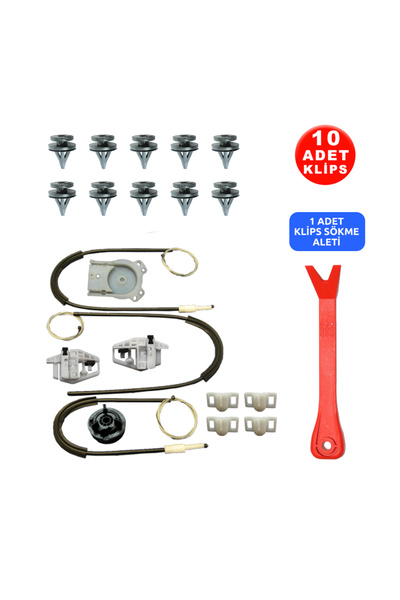 Star Klips Renault Megane 2 2002-2008 8201010926-8200325136 Sol Ön Cam Kriko ...