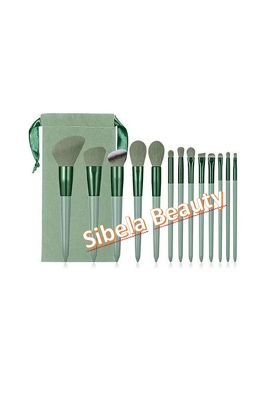 SİBELA BEAUTY GÜZEL GÖRMEK GÜZEL DÜŞÜNDÜRÜR Brush Set 13 Pcs Green Brush, Yel...