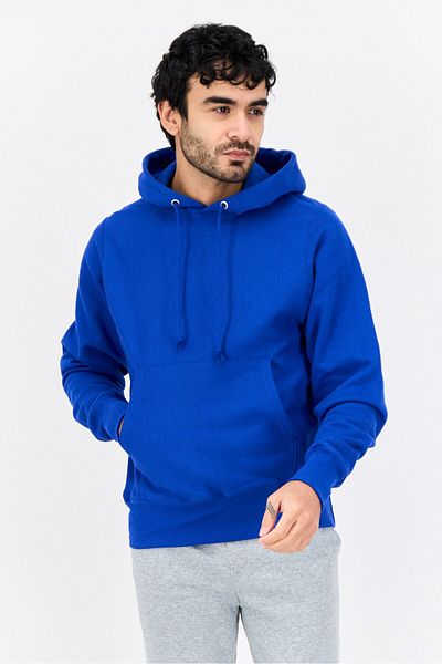 Champion Men Sportswear Fit Long Sleeve Outdoor Hoodies, Blue