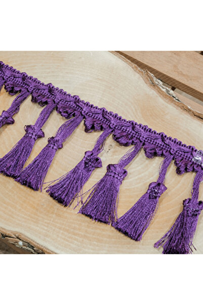 MEFAKS TEKSTİL Franjuri mov de înaltă calitate, 1 metru, preț