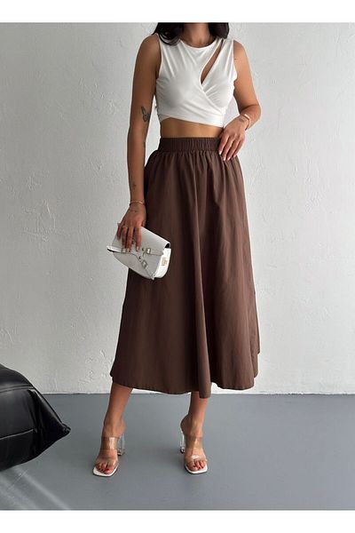 DENİKK Пола с еластична талия Trend Parachute Fabric