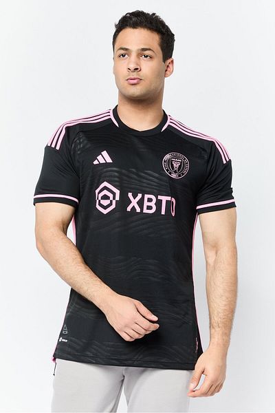 adidas Men Sportswear Fit Short Sleeve Football Jersey, Black