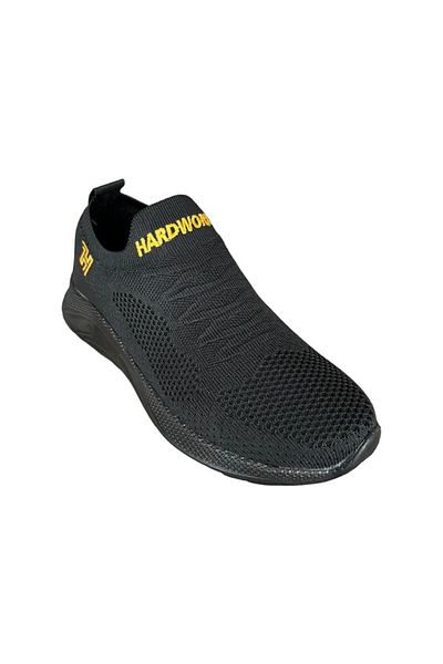 Liger Black and Yellow Women's Knitwear Sneakers
