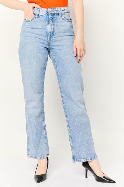 Esprit Women Regular Fit Washed Stretchable Jeans, Washed Blue
