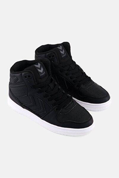 hummel Kids Boy ST, Power Play Mid Lace Up Outdoor Shoes, Black/White