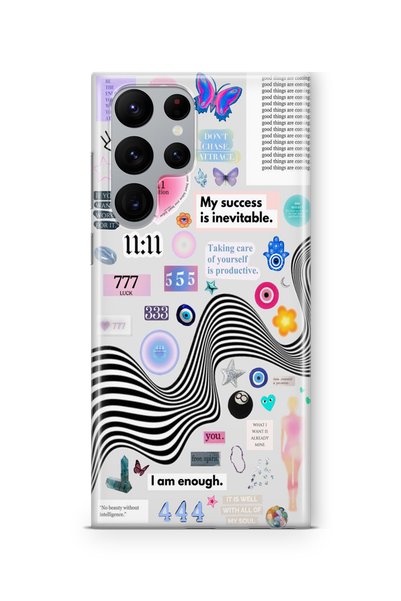 Multitronic حافظة شفافة مطبوعة بتصميم My Soul متوافقة مع هاتف Samsung Galaxy ...