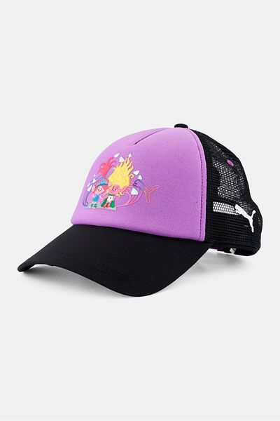 Puma x Trolls Kids Boy Graphic Printed Adjustable Cap, Purple