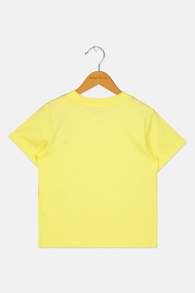 Esprit Kids Boy Crew Neck Short Sleeve Graphic Print T- Shirt, Yellow