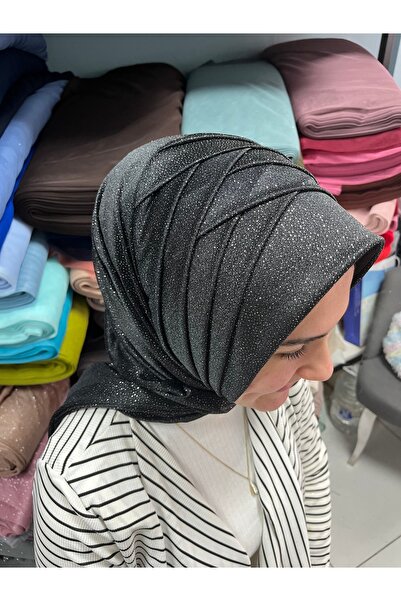 Gülnur tasarım Siyah, hazır şal, hazır duvak, hazır türban