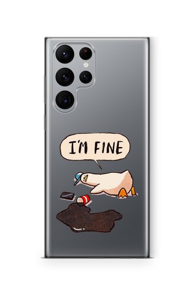 Multitronic Samsung Galaxy S24 Ultra Compatible Im Fine Design Printed Transp...