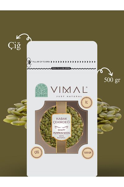 VIMAL Pumpkin Seeds Inside 500 Gr (Native, Unsalted and Raw)