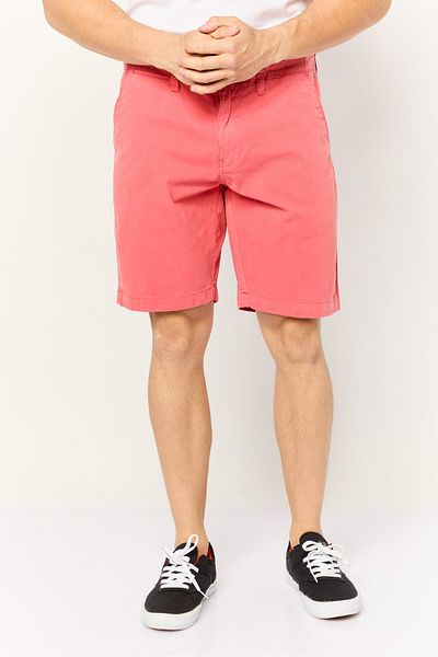 Nautica Men Slim Fit Solid Chino Shorts, Red