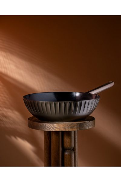 Madame Coco Freya Wok Pan - Brown - 30 cm
