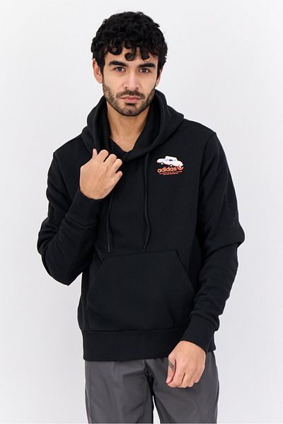 adidas Men Sportswear Fit Long Sleeve Outdoor Sweatshirt, Black