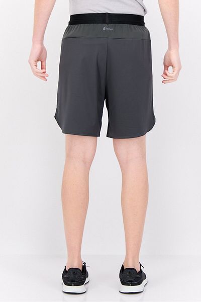 adidas Men Sportswear Fit 7 Inseam Brand Logo Training Shorts, Grey