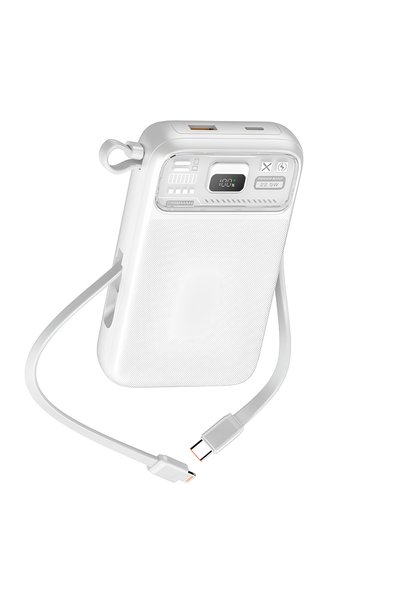GOFY STORE Nettech NT-PW34 20W + 15W PD 15W 10000 MAh Taşınabilir Powerbank (Beyaz)