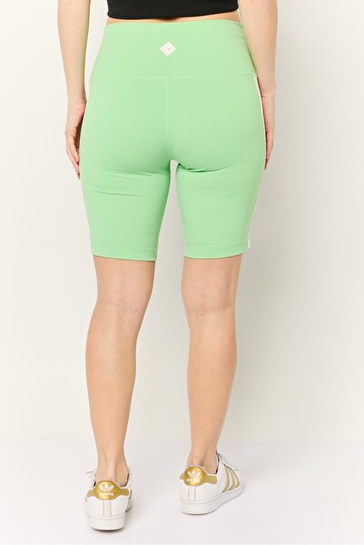 Esprit Women Brand Logo Biker Shorts, Mint Green
