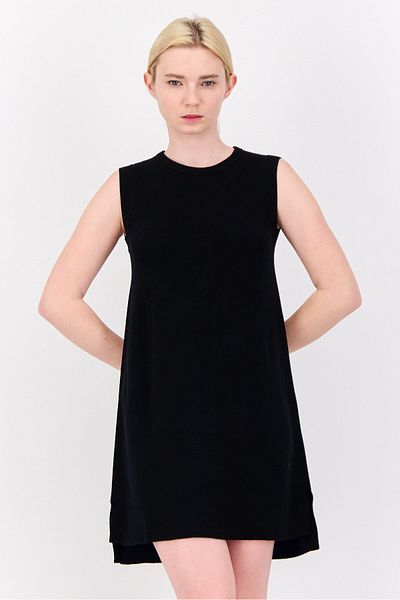 Esprit Women Plain Mini Dress, Black