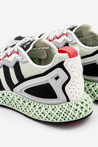 adidas Kids Boy ZX2K 4D Lace Up Training Shoes, Black/Green