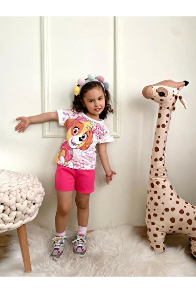 LİLLYPİCCA КОМПЛЕКТ ОТ 2 ЧАСТИ ТЕНИСКА С РЪКАВИ С РЪКАВИ ЗА МОМИЧЕ И КЪСИ ПАН...