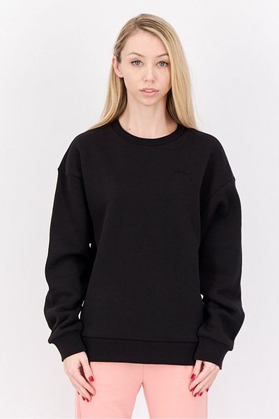 Puma Women Sportswear Fit Long Sleeve Training Sweatshirt, Black