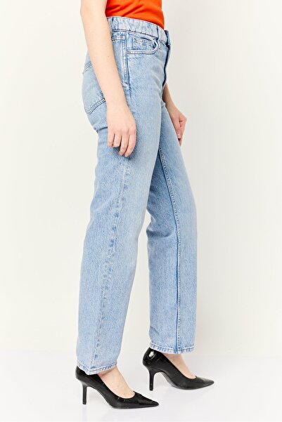 Esprit Women Regular Fit Washed Stretchable Jeans, Washed Blue