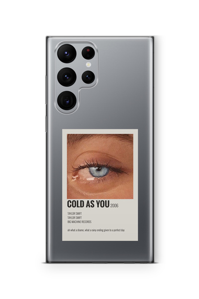 Multitronic حافظة شفافة مطبوعة بتصميم ملصق لهاتف Samsung Galaxy S22 Ultra متو...