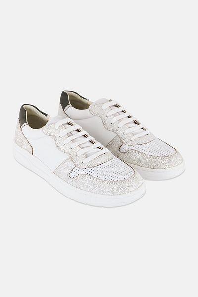 Geox Men Lace Up Casual Shoes, White
