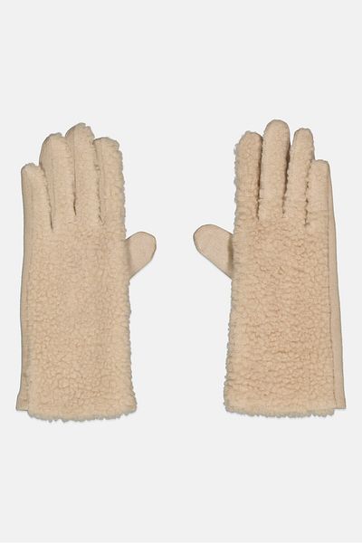 Canada Weather Gear Women 1 Pair Textured Gloves, Beige