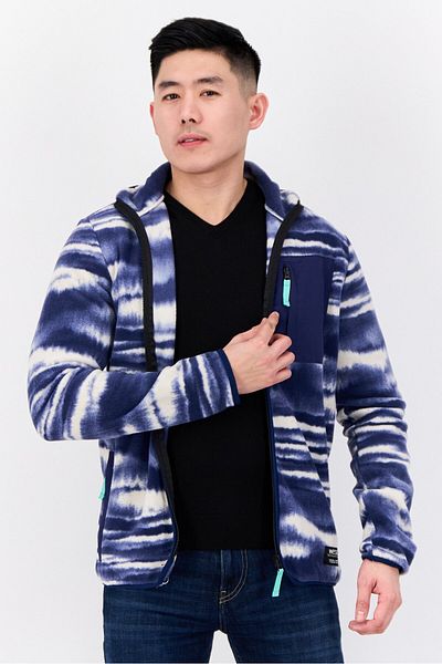 Wesc Men Ombre Fleece Jacket, Multicolor