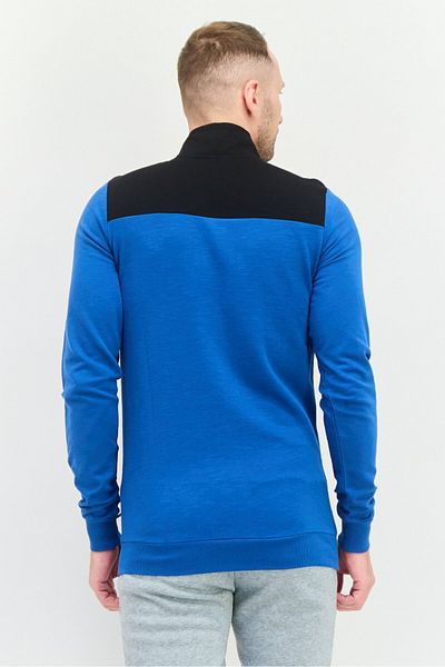 Puma Men Sportswear Fit Long Sleeve Outdoor Sweatshirt, Blue Black