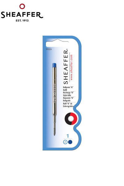 Sheaffer 99324 TÜKENMEZKALEM REFİL (K) MAVİ FİNE TEKLİ BLİSTER