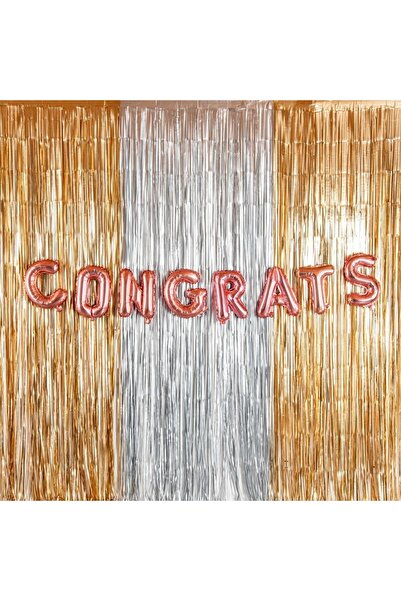 Flippy Metallic Foil Balloon Letter G, 40 cm, Helium or Air, Individual Pack, Straw, Rose Gold