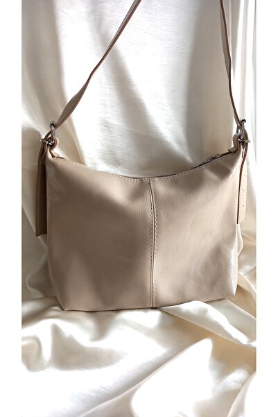 MODA Bej Kadın Çapraz Omuz Çantası