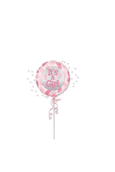 Flippy Balon, Flippy, Figurina Rotunda, Model It's a Girl, Tema Gender Reveal, 45 cm, , Roz